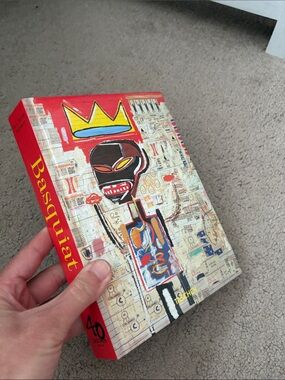 Taschen Art Book Cover with Red, Yellow, Black-Basquiat